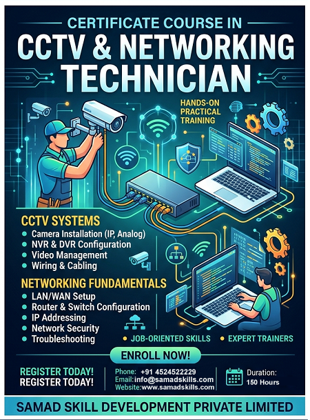 Certificate Course in CCTV & Networking Technician